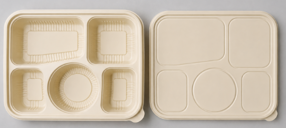 Cornstarch 5 compartment lunch box