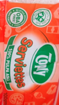 TOPLY SERVIETTE PURE PULP